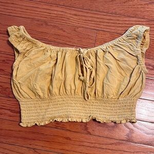 Brandy Melville yellow crop top